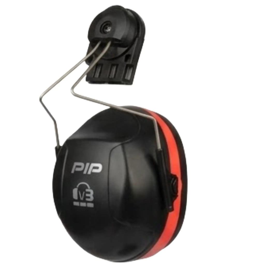 V3 Full Brim Mounted Passive Ear Muff NRR 27 (Neon Red OS)