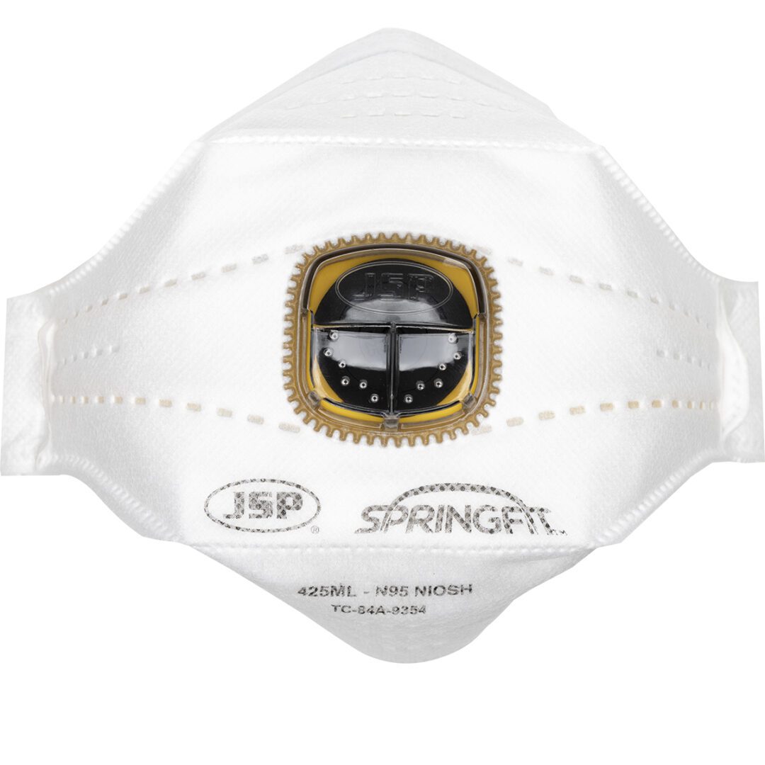 Premium N95 Flat Fold Disposable Respirator with Valve 10 Pack (White OS)