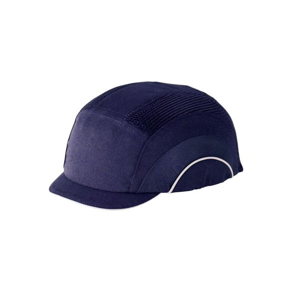 Baseball Style Bump Cap with HDPE Protective Liner and Adjustable Back Micro Brim (Navy OS)