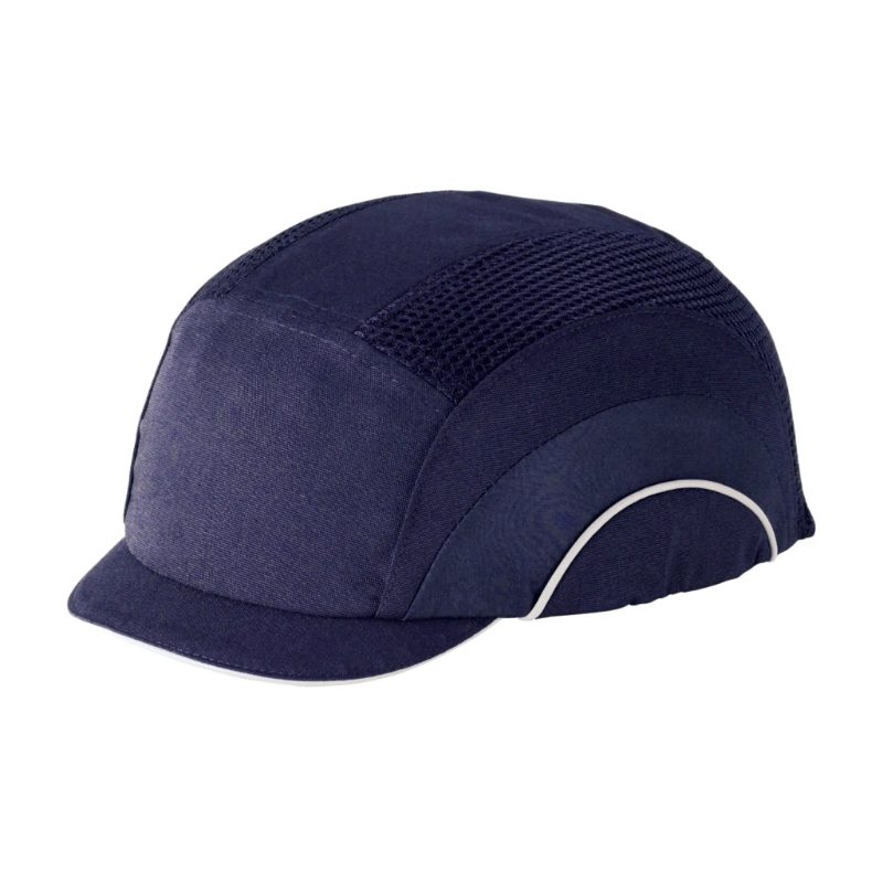 Baseball Style Bump Cap with HDPE Protective Liner and Adjustable Back (Navy OS)