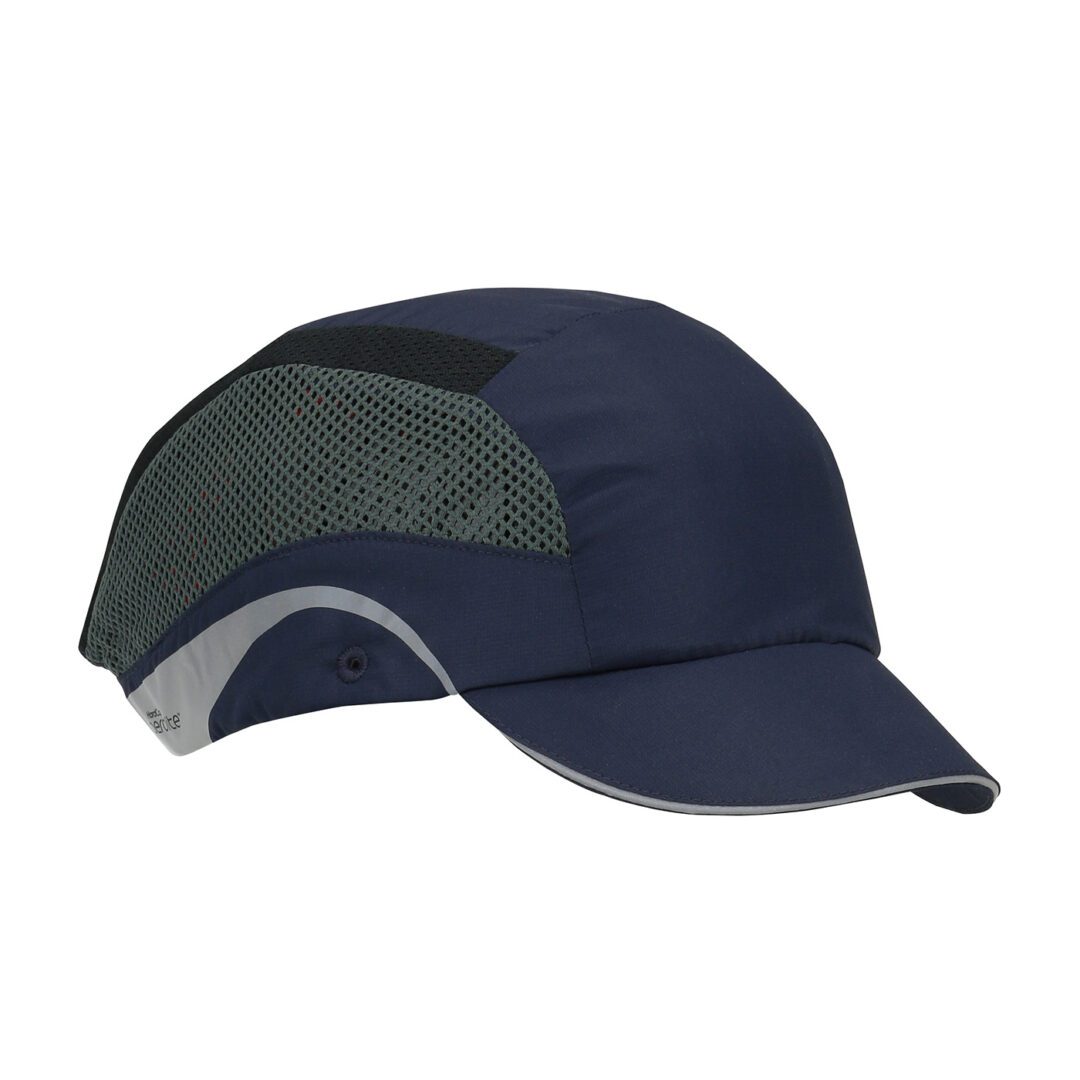 Lightweight Baseball Style Bump Cap with HDPE Protective Liner and Adjustable Back Micro Brim (Black OS)