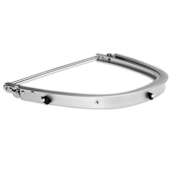 FACE SHIELD BRACKET ALUMINUM W/RUBBER (Silver OS)