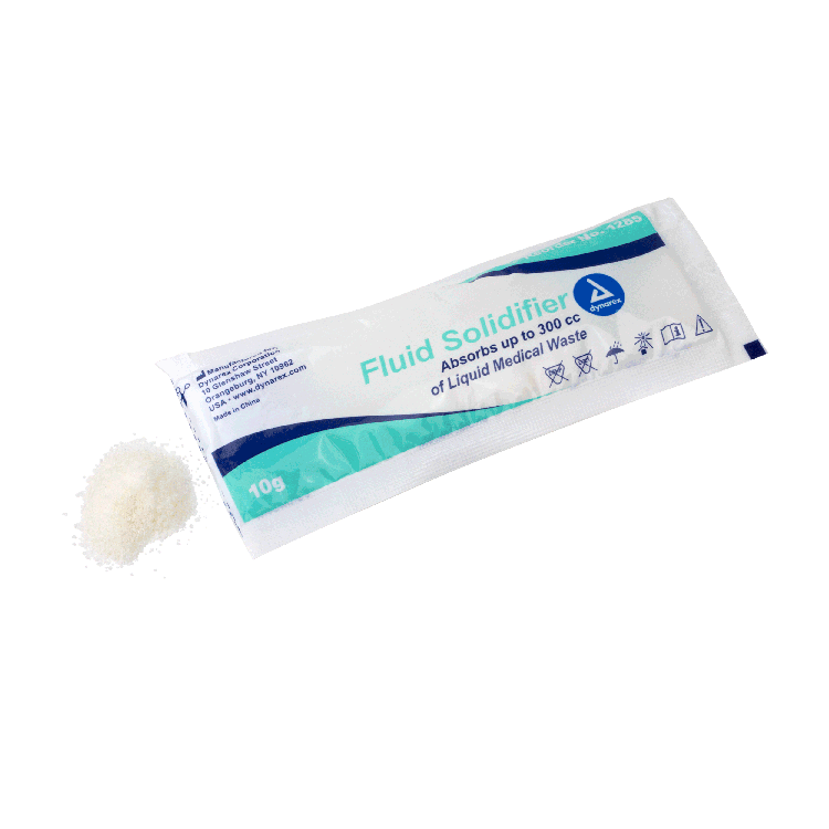 FLUID SOLIDIFIER,SINGLE USE POUCH,10GR (White OS)