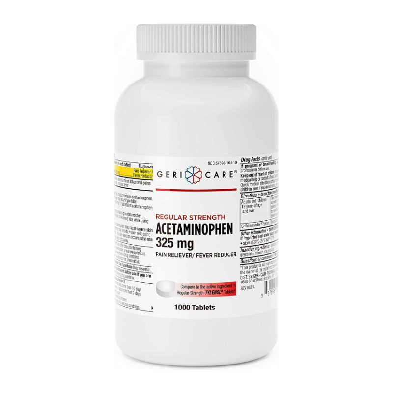 ACETAMINOPHEN, 325MG, BOTTLE OF 100 (White OS)