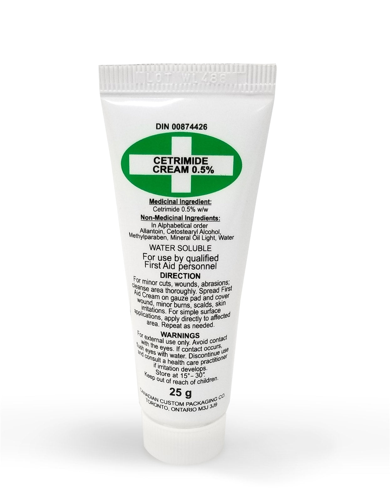 CETRIMIDE 0.5%FIRST AID CREAM, 25GR (White OS)