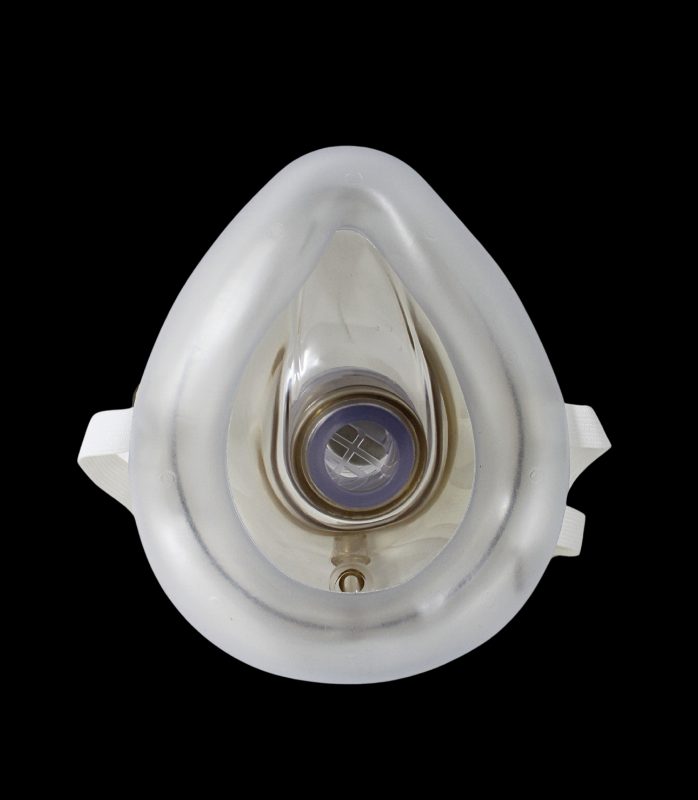 CPR MASK,ONE WAY VALVE,OXYGEN INLET (Clear OS)