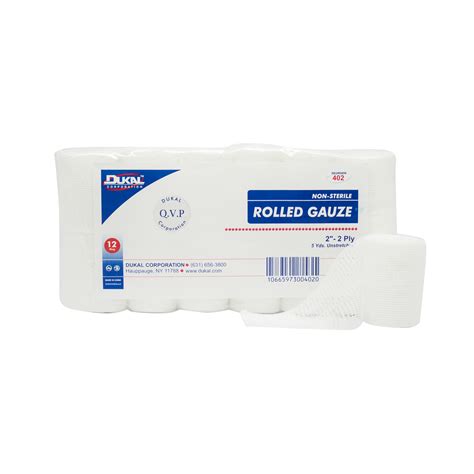 GZ BAND. ROLL,IND. WRAPPED,2"X5YD,BX/2 (White 2 Pack)
