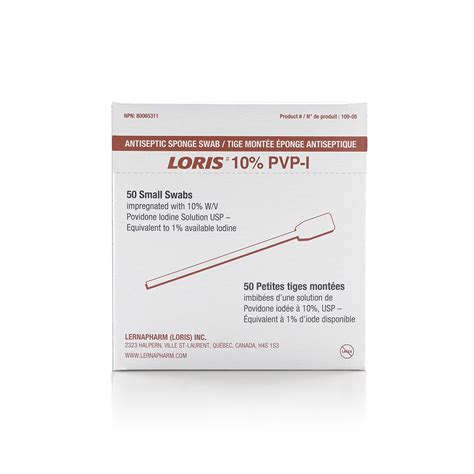 LORIS POVIDINE IODINE 10% PK/10 (White 10/BX)