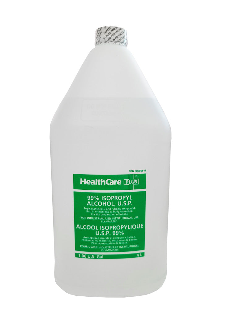 RUBBING ALCOHOL, ISOPROPYL 99%, 4L (Clear 4 L)