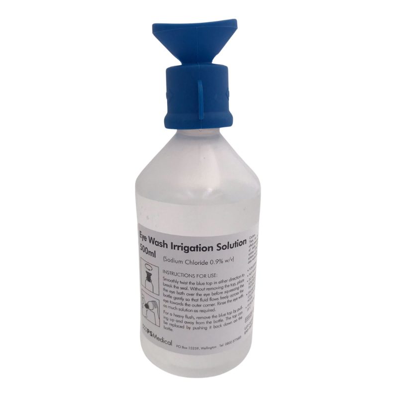 EYEWSH,SODIUM CHL. 0.9% IRRIGATION,500ML (Clear 500 ml)
