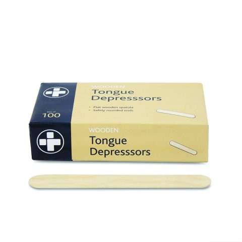 TONGUE DEPRESSORS, ADULT, BOX OF 100 (Natural OS)