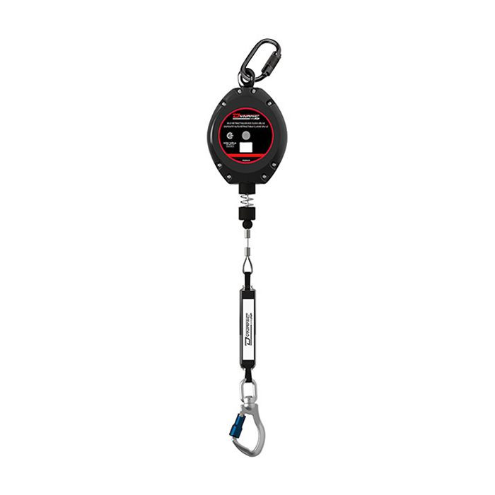 Dynamic® SRL-LE (Leading Edge) Auto-Locking Fall Arrest Device, Galvanized 50 FT (15m) Cable, Certified CSA Z259.2.2-17 (Black 5