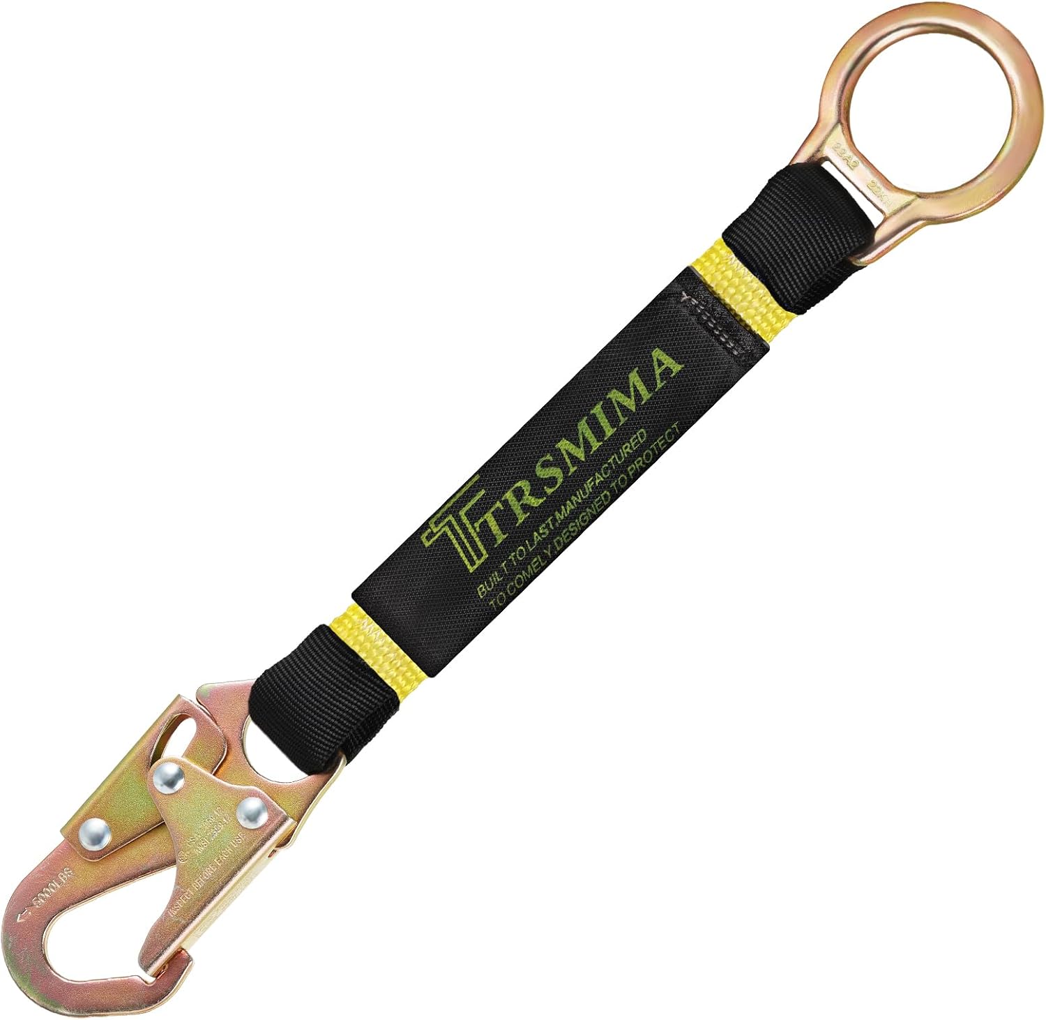 EA LANYARD, 1.75IN WEB, DRING EXT, 18IN (Black 18")