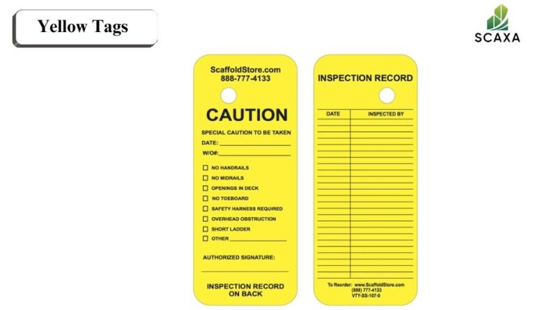 TAG, INSPECTION INDICATOR, YELLOW, OS (Yellow OS)
