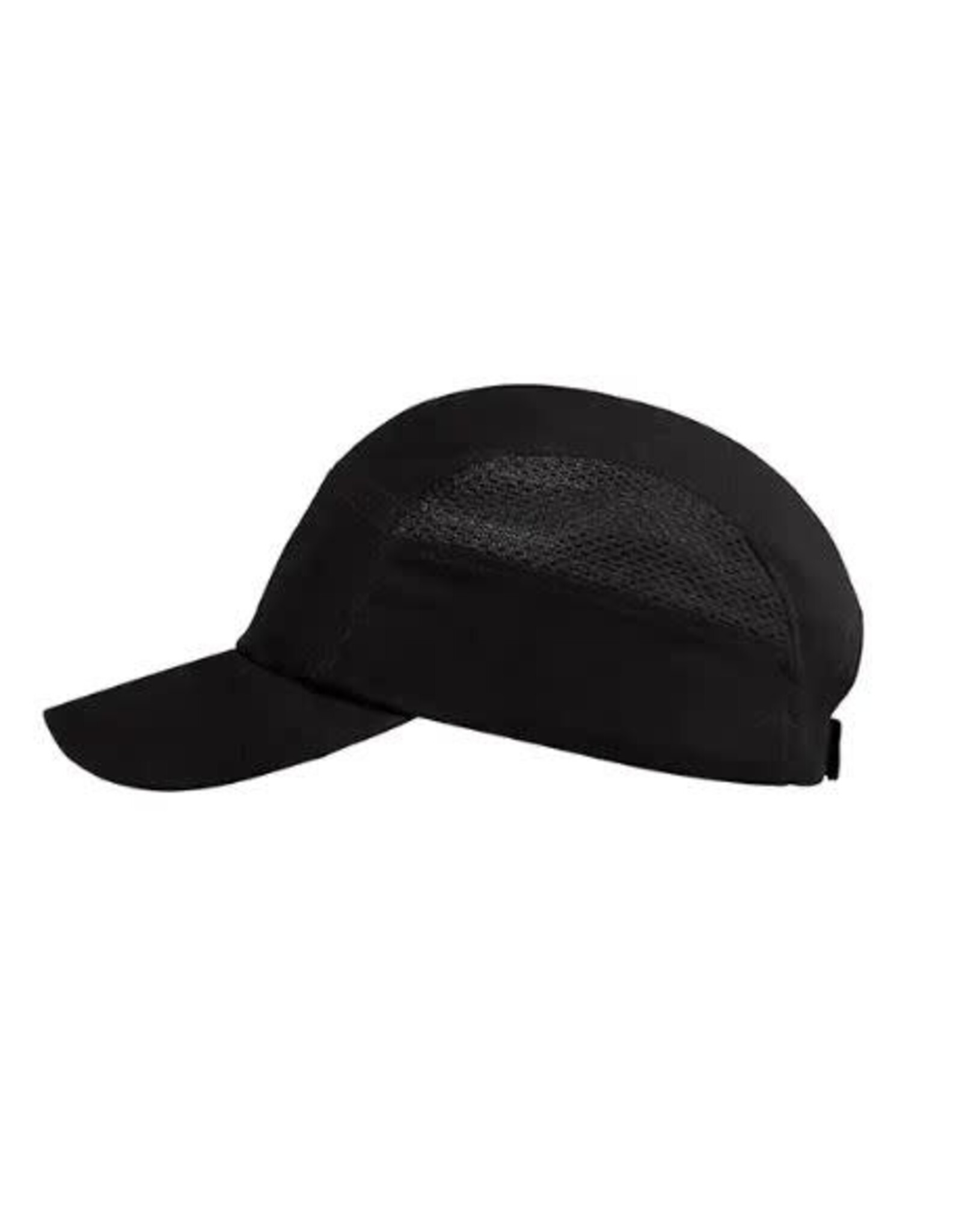 BASEBALL STYLE BUMP CAP,VENT,BLACK (Black OS)