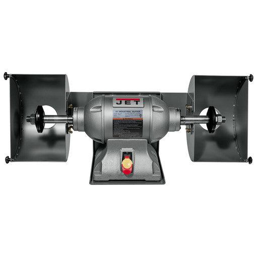 10" Industrial Buffer includes LED Work Light and Buffing Wheels 1HP, 115v, Single Phase