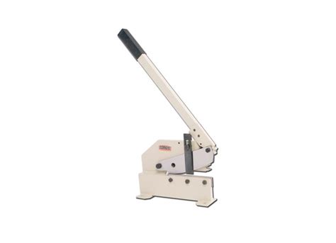 Multi-Purpose Manual Gear Actuated Metal Shear, 8" Blade Length, .236" Mild Steel Sheet Capacity