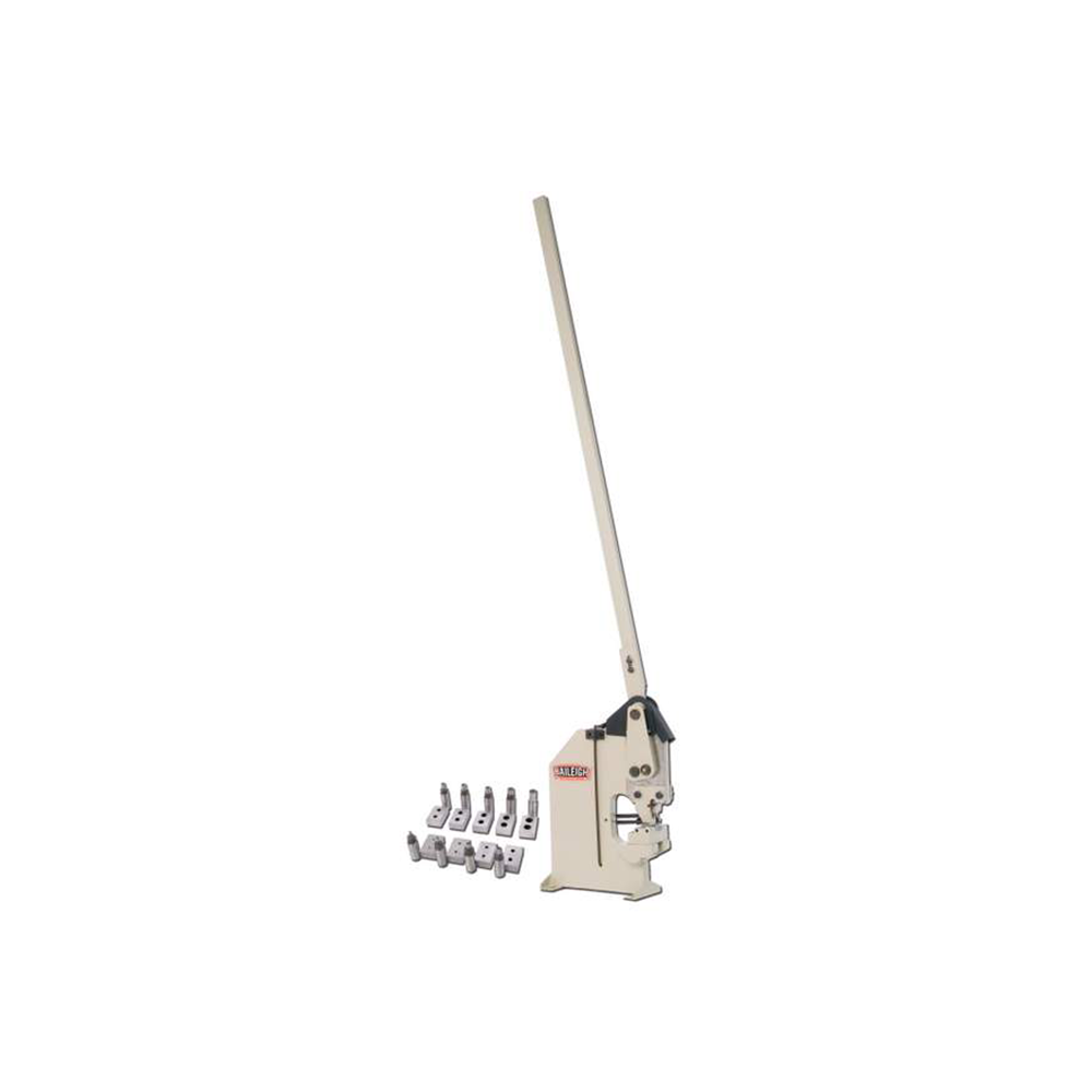 Manually Operated Hand Punch, .315" Mild Steel Maximum Capacity, 6-1/4" Throat Depth