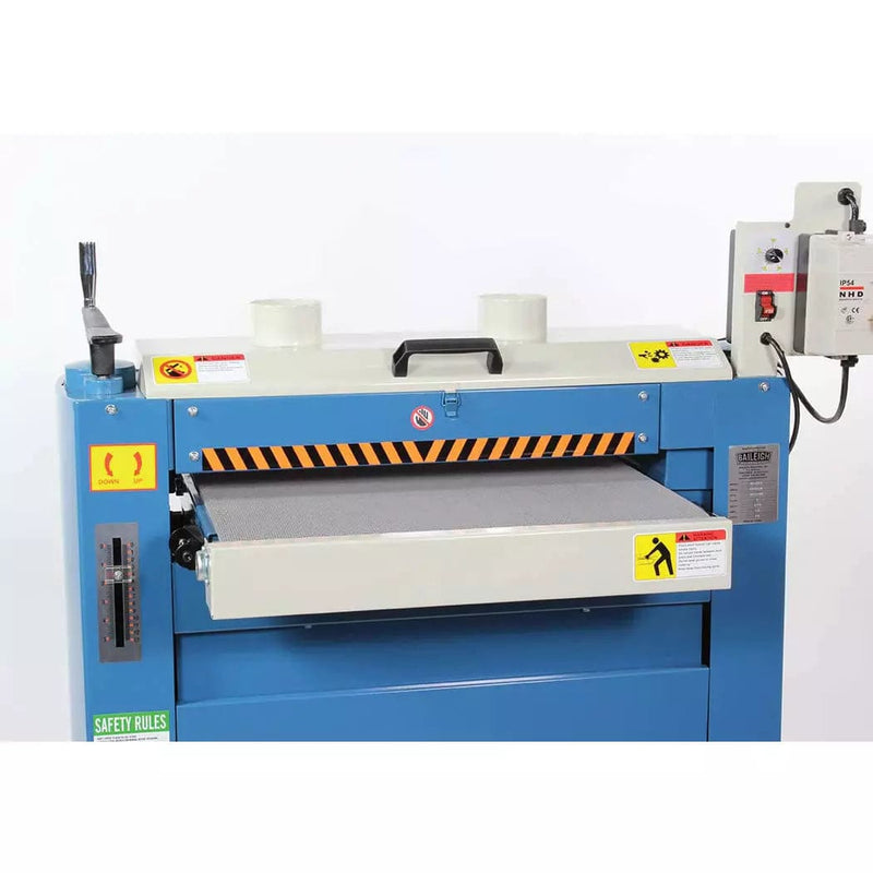 220V Single Phase 3 hp 25" x 5" Drum Sander with Variable Speed Conveyor