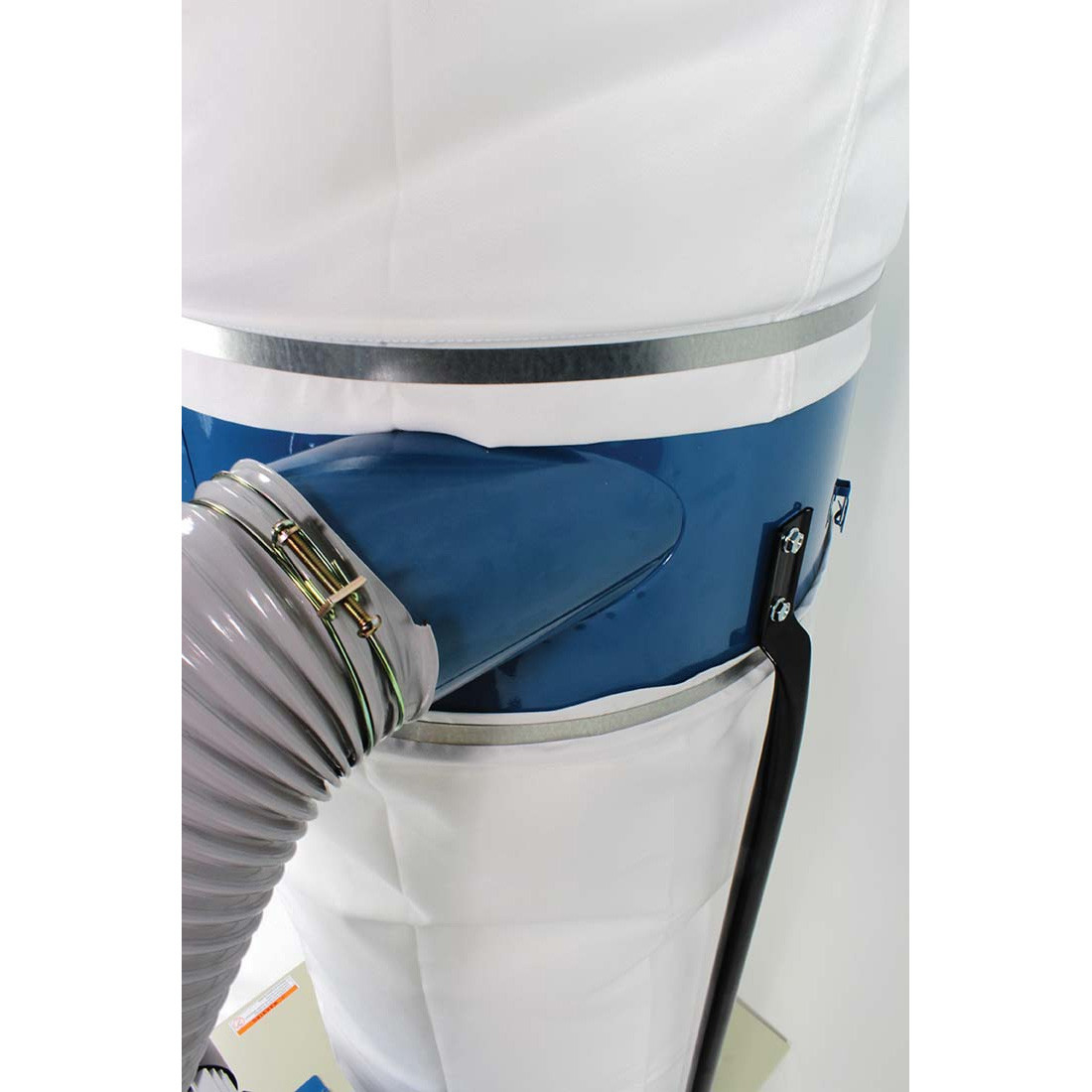 1-1/2HP 110V Bag Style Dust Collector, 1300 CFM, 30 Micron Upper and Lower Bags