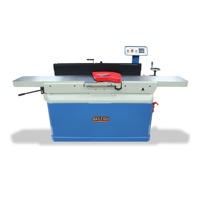 230V 1 Phase 5hp 12" Parallelogram Jointer, 88" Table Length, 5500 rpm, 4" Helical Insert Head