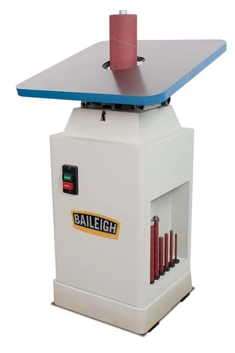 110V 1HP Oscillating Vertical Spindle Sander with 1.5" Oscillation Stroke, 24" x 24" working Table
