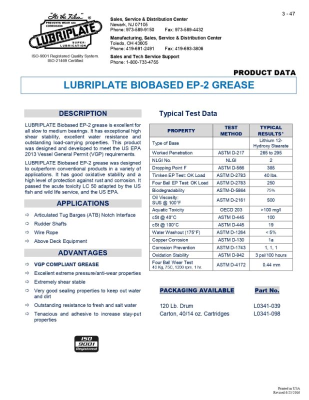 BIOBASED EP-2, 35 LB PAIL