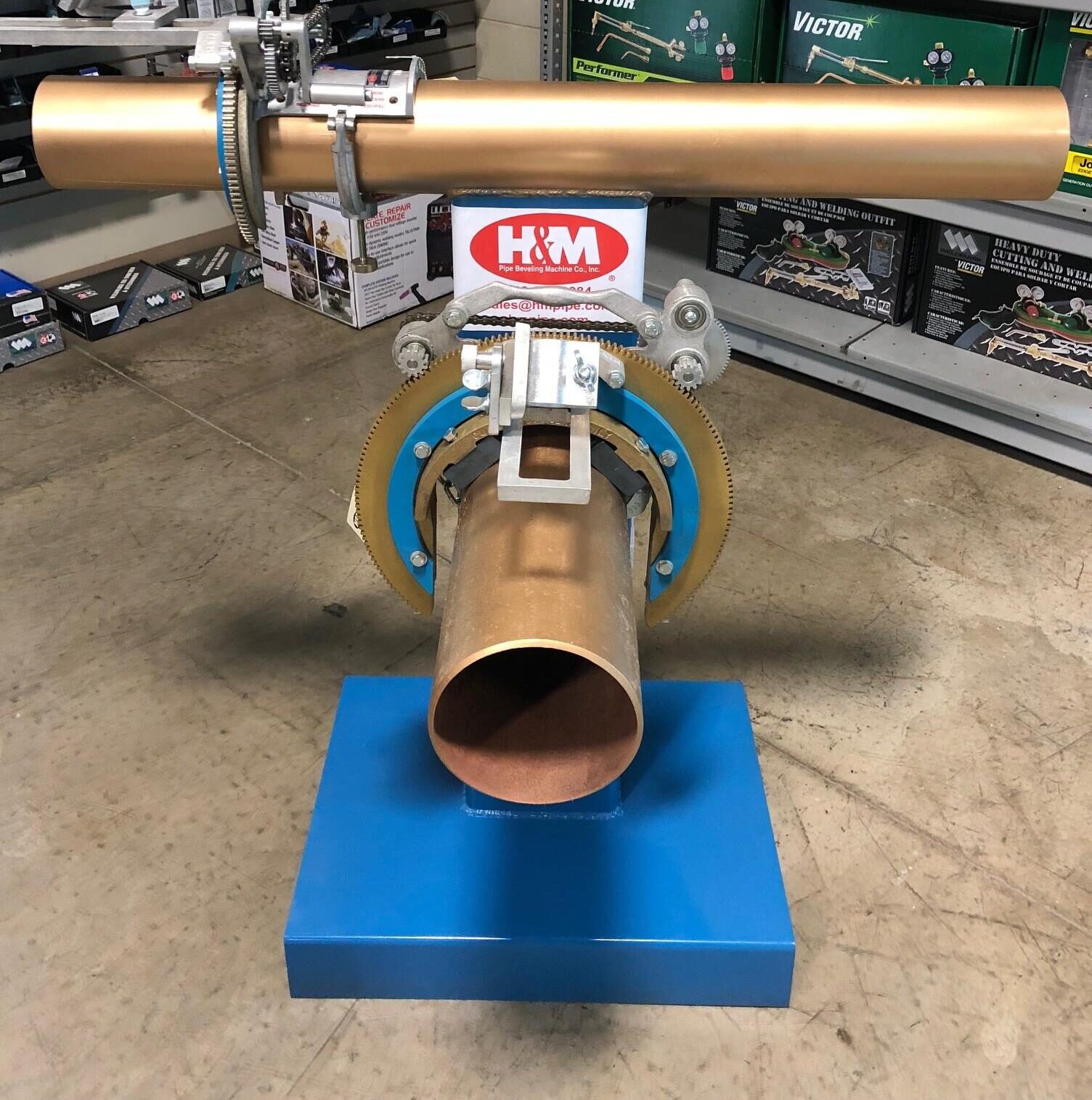 H&M Pipe 8 1/2 Foot Flexible Drive for Manual Beveling Machine Head