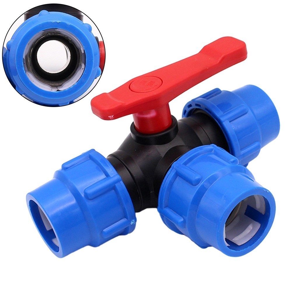 H&M Pipe 3-Way Toggle Valve for