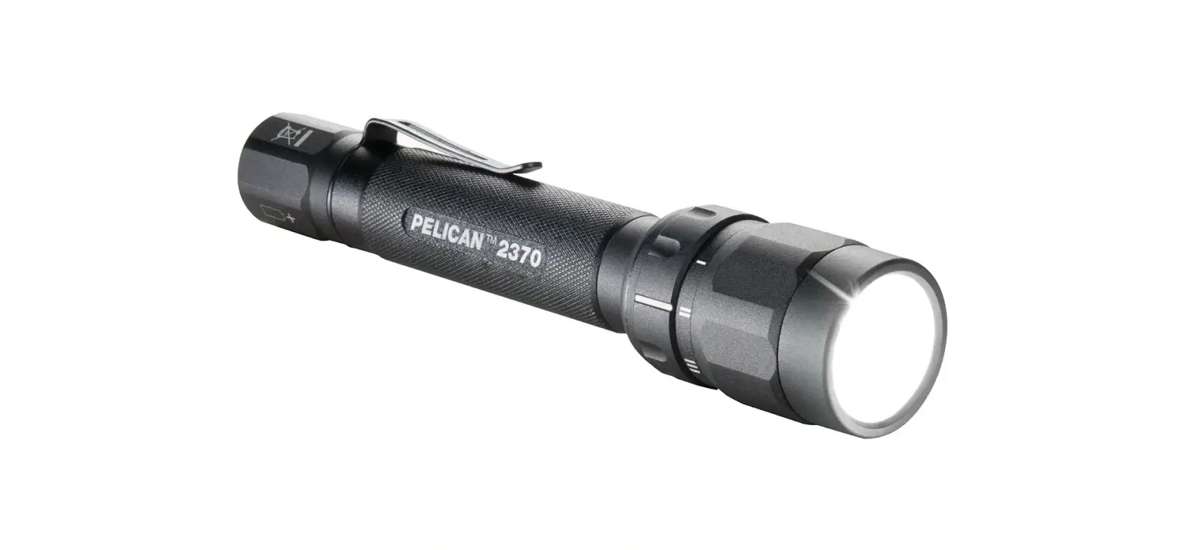 Pelican Tactical Flashlight LED, lm – 229 Run Time – 30min Batt – AA/CR123, Black