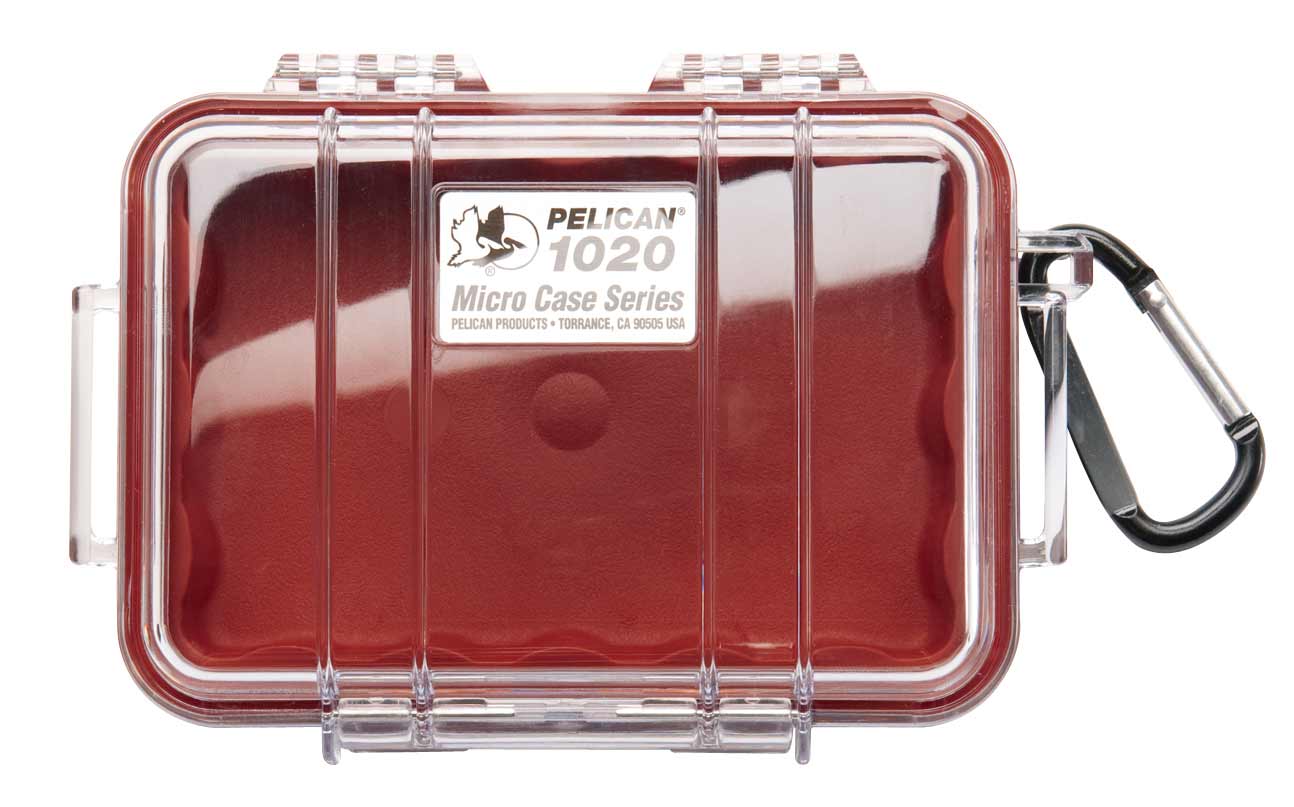 Pelican Micro Case Series™, Red – Clear