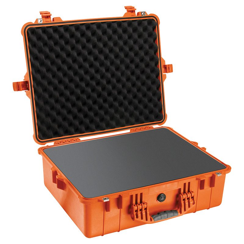 Pelican Small Case With Foam, Orange