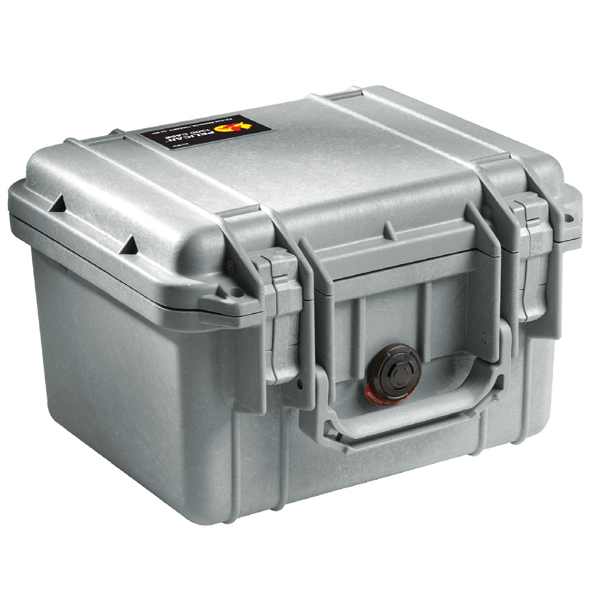 Pelican Small Case With Foam, Silver