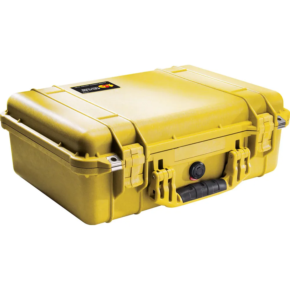 Pelican Medium Case With Foam, Yellow