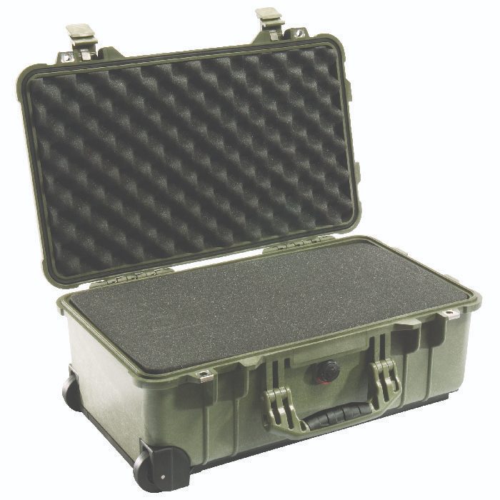 Pelican Carry-On Case With Foam, OD Green