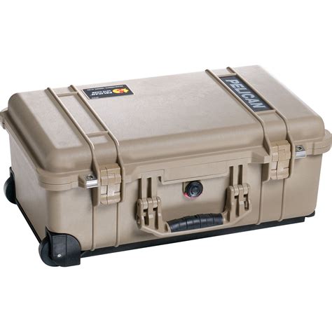 Pelican Carry-On Case With Foam, Desert Tan