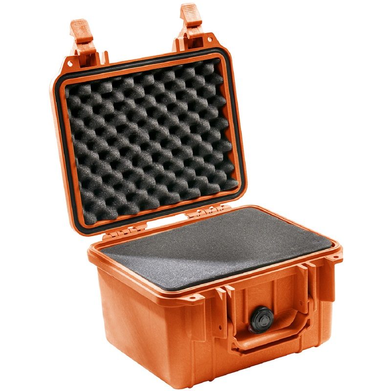 Pelican Large Case With Foam, Orange