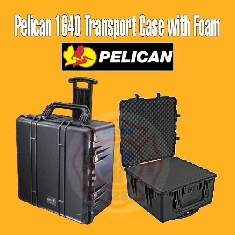 Pelican Transport Case With Foam, Black