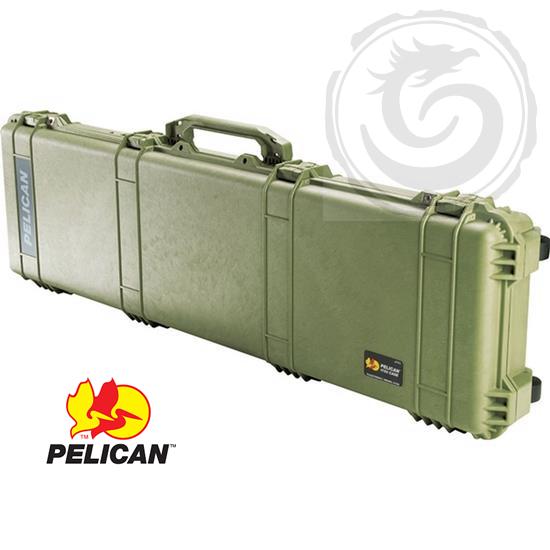 Pelican Long Case With Foam, OD Green