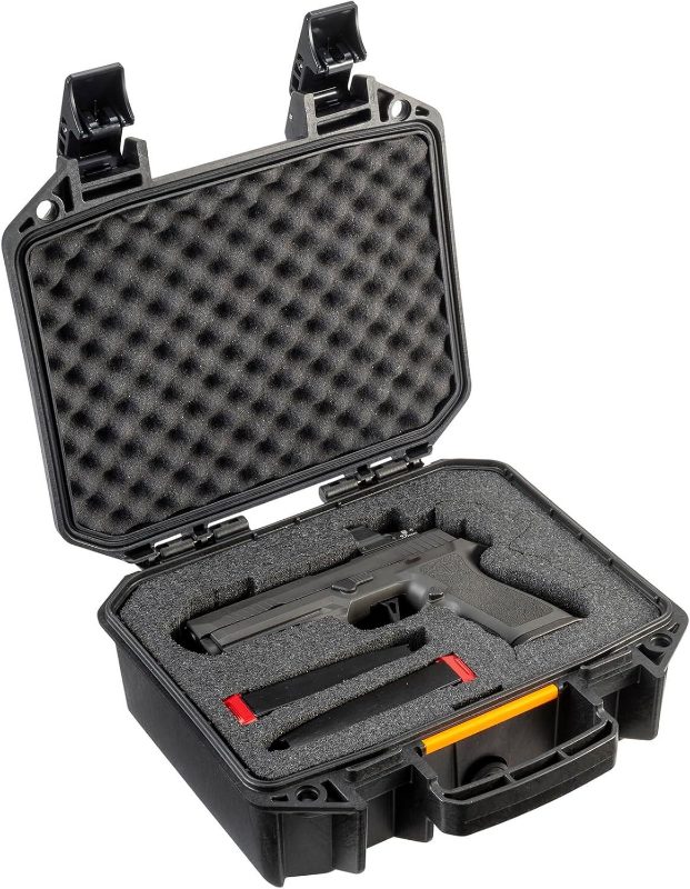 Pelican Pistol Case With Custom Foam, Black