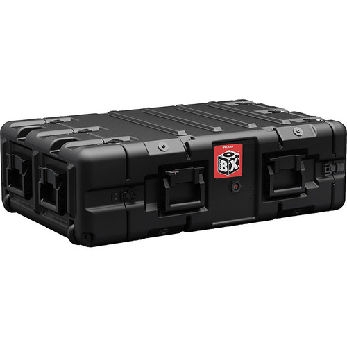 Pelican 30" Double End Rackmount 3U, Black