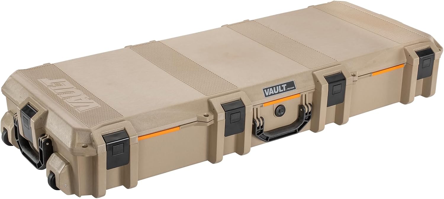 Pelican Vault Small Long Case with foam, Tan