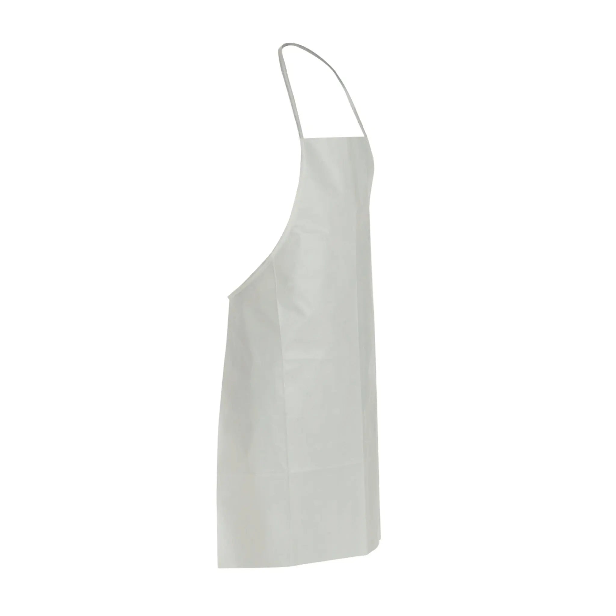 DuPont™ ProShield® 50 Bib Apron. 28 x 36. Neck Loop & Waist Ties. Bound Seams. White.