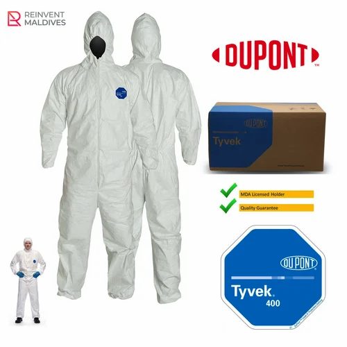 Dupont Tyvek® 400 White Coverall (MD)