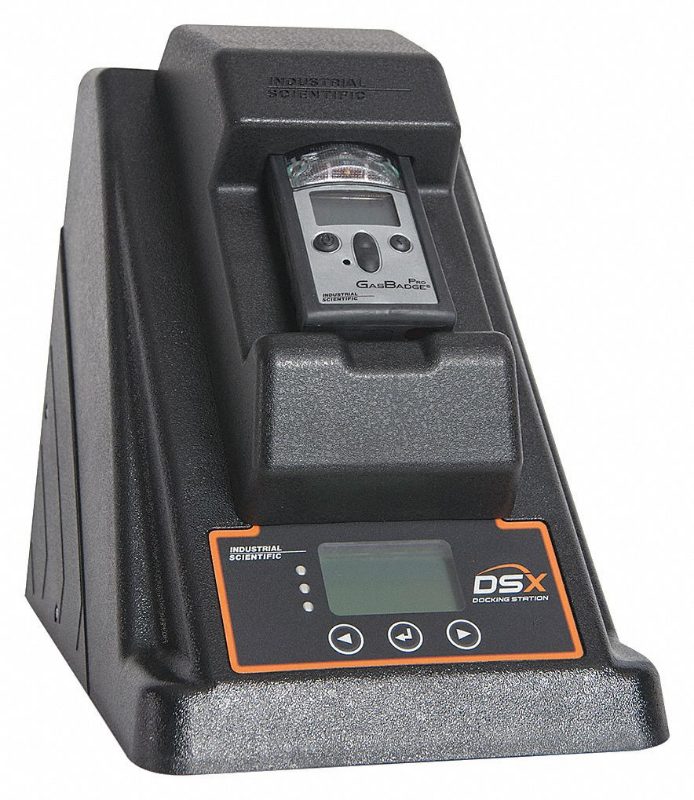 Industrial Scientific DSX StandAlone Docking Station for GasBadge Pro, 6 Inlet Ports, North American Power Cord