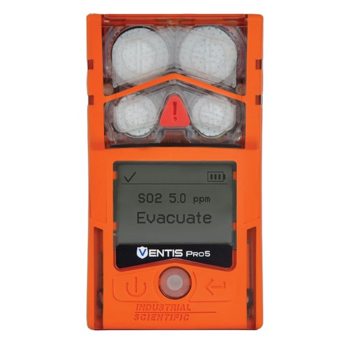 Industrial Scientific Ventis Pro Confined Space Kit with Integral Pump, LEL (Pentane), CO/H2S, SO2, O2, Li-ion Ext Range, Deskto