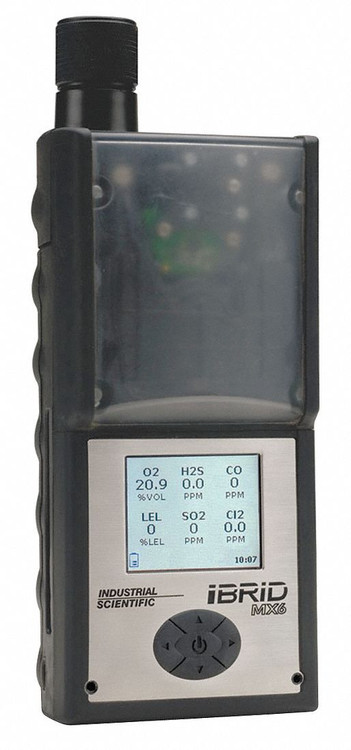 Industrial Scientific MX6,CH4,CO,NO2,O2,CO2(IR),LE,P,E,M