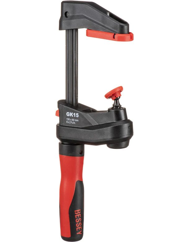 GearKlamp, 6 In. Capacity, 2-3/8 In. Throat, 450 Lbs. Clamping Force