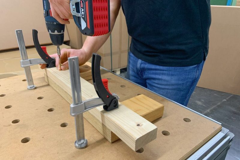 Table clamp with ratcheting lever, KLI20-MFT-SET