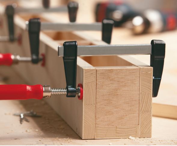 Bessey Clamp, woodworking, clutch style, swivel pads, 2.5 In. x 36 In., 700 lb